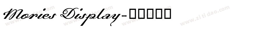 Mories Display字体转换
